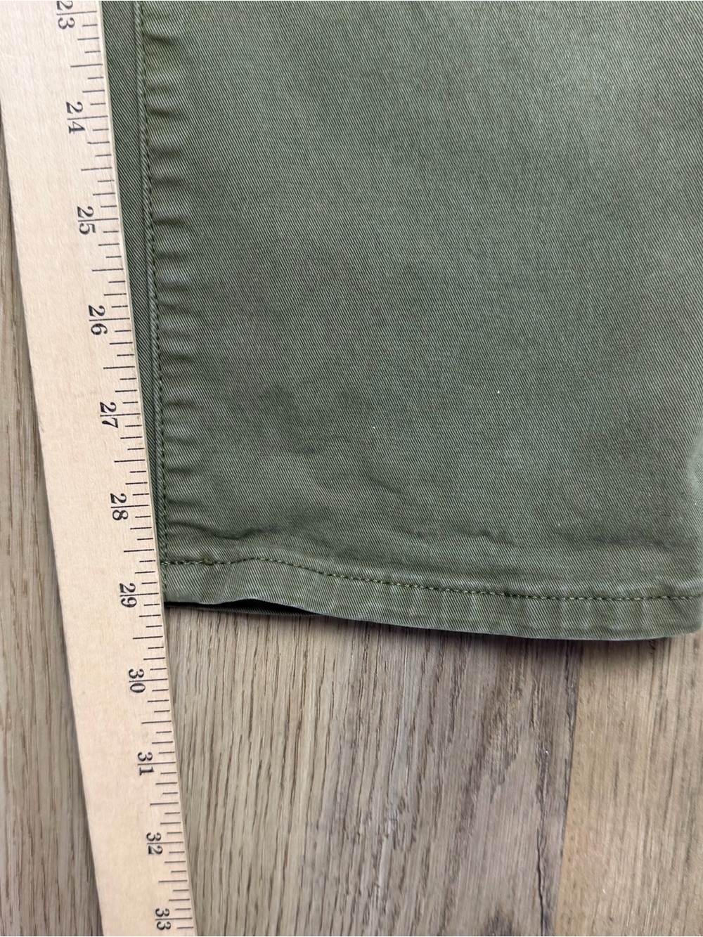 Flint & Tinder Pants Pants Mens size 31x32 Green Chino Classic Straight Fit - Picture 10 of 11